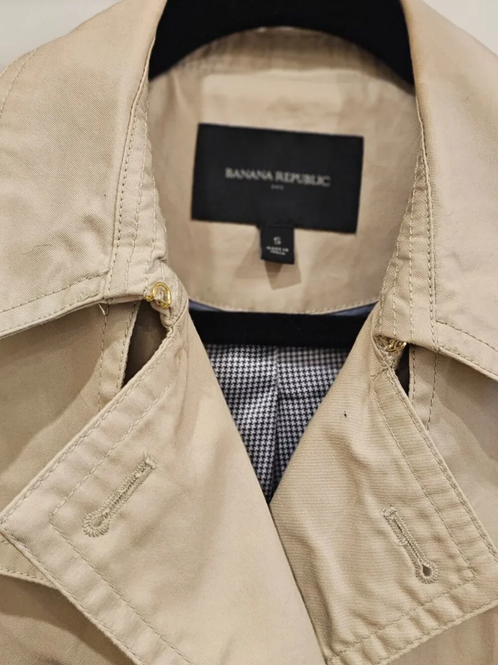 Classic Banana Republic Trench Coat - Khaki - Picture 3 of 6
